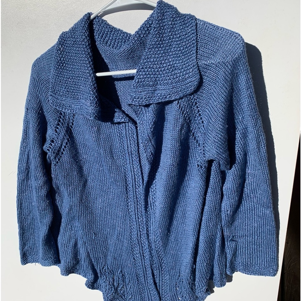 Hand knit silk wrap